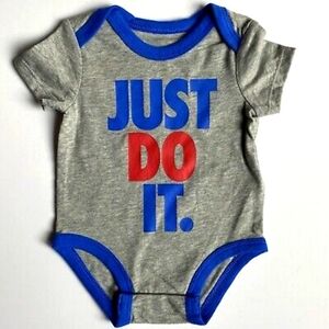 Nike 3M “Just Do It”  Baby  Boy Short Sleeve Onesie NWT